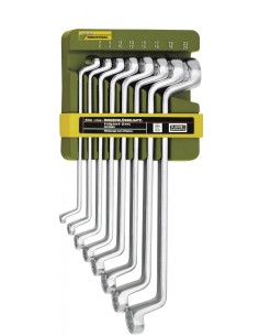 1 - Serie di chiavi poligonali combinate con supporto 6x7-20x22 8 pz PROXXON 23810
