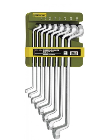 1 - Serie di chiavi poligonali combinate con supporto 6x7-20x22 8 pz PROXXON 23810