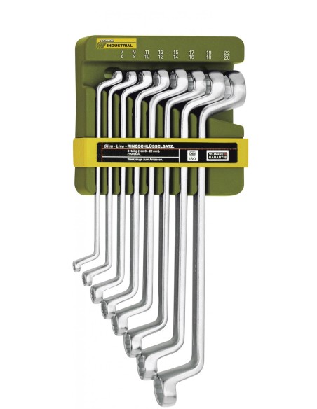 1 - Serie di chiavi poligonali combinate con supporto 6x7-20x22 8 pz PROXXON 23810