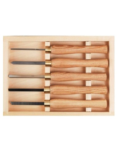 2 - Serie 5 micro scalpelli sgorbie x legno PROXXON micromot 27023