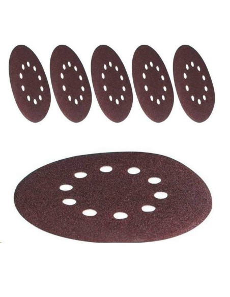 1 - Kit 6 dischi abrasivi ø 225 ricambio x levigatrici muro tutte le grana Scheppach