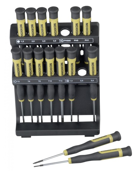 1 - Serie 15 giraviti cacciaviti di precisone PROXXON micro-driver 28148