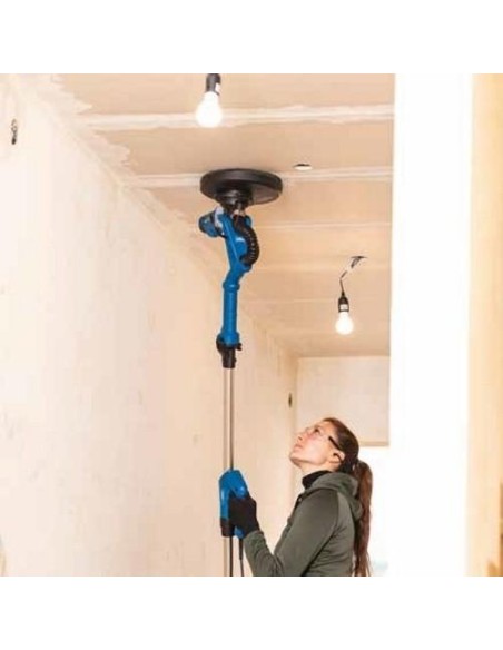 5 - Levigatrice muro carteggiatrice asta telescopica 710w ø 215 mm Scheppach ds930