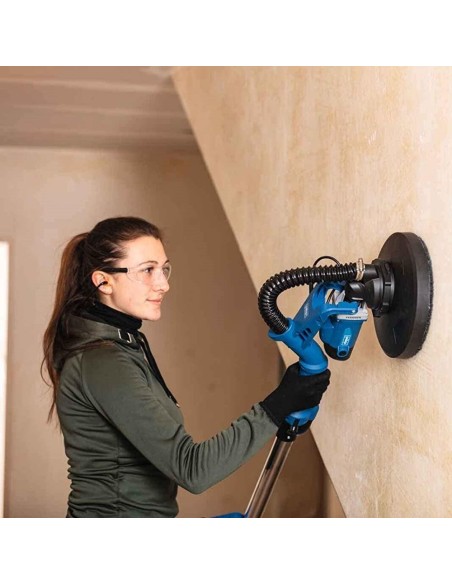 7 - Levigatrice muro carteggiatrice asta telescopica 710w ø 215 mm Scheppach ds930