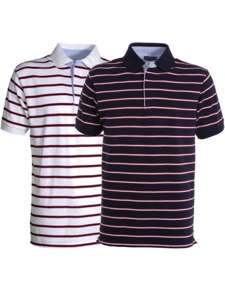 Polo manica corta Payper sheffield maglia righe in cotone uomo Polo manica corta Payper sheffield maglia righe in cotone uomo