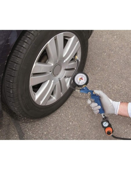 4 - Compressore aria portatile 2l con accessori 1.5hp Scheppach air case