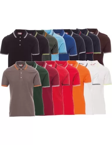 Polo manica corta 3 bottoni Payper skipper maglia cotone uomo