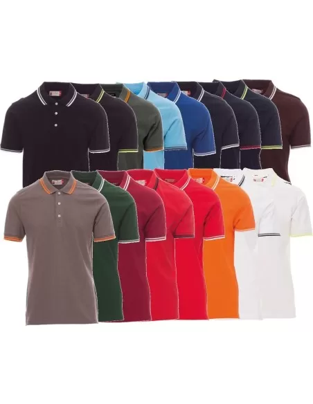 Polo manica corta 3 bottoni Payper skipper maglia cotone uomo