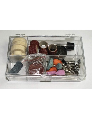 3 - Kit da 64 accessori per utensili Scheppach per attrezzi multiuso e minitrapano