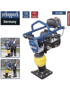 1 - Vibrocostipatore verticale Scheppach vs1000 6.5hp 10kN con ruote