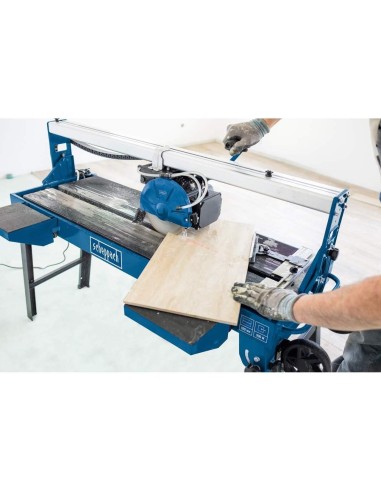 Tagliapiastrelle elettrica con banco ad acqua laser 92 cm Scheppach fs3600