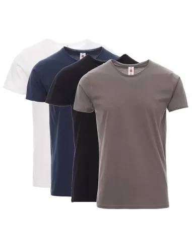 1 - T-shirt manica corta maglietta vintage girocollo cotone uomo Payper sound+