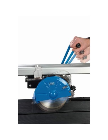 Tagliapiastrelle elettrica con banco ad acqua laser 120cm Scheppach fs4700