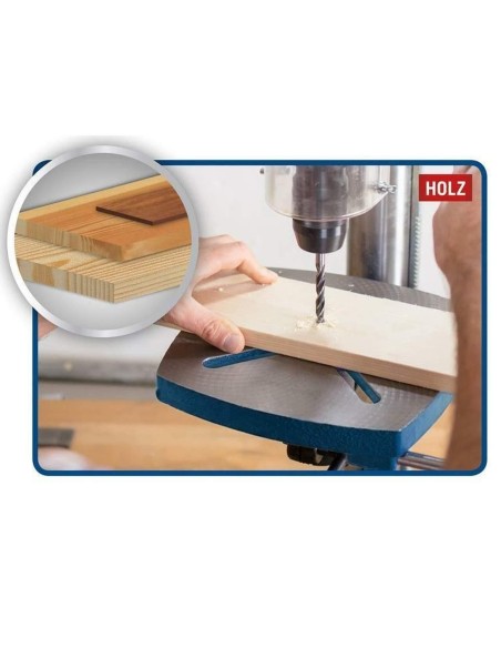 4 - Trapano a colonna da banco velocita' regolabile +laser 550 w Scheppach dp18vario