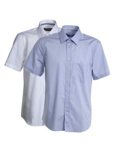 Camicia manica corta Payper spring cotone uomo bianca azzurra