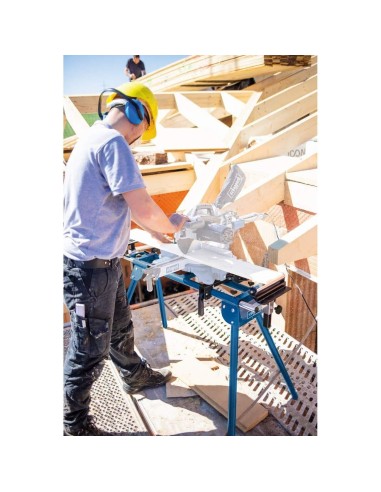 Cavalletto supporto universale per troncatrici con estensioni Scheppach umf1600