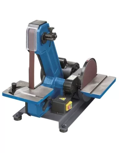 2 - Levigatrice combinata da banco a nastro verticale e disco Fervi 0138