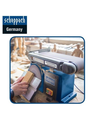 Levigatrice combinata da banco Scheppach bts800 nastro da100mm e disco da 150mm