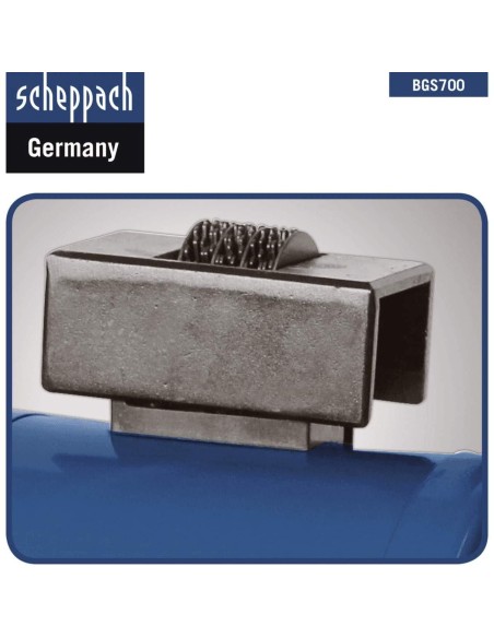 Levigatrice combinata da banco con nastro e mola Scheppach bgs700