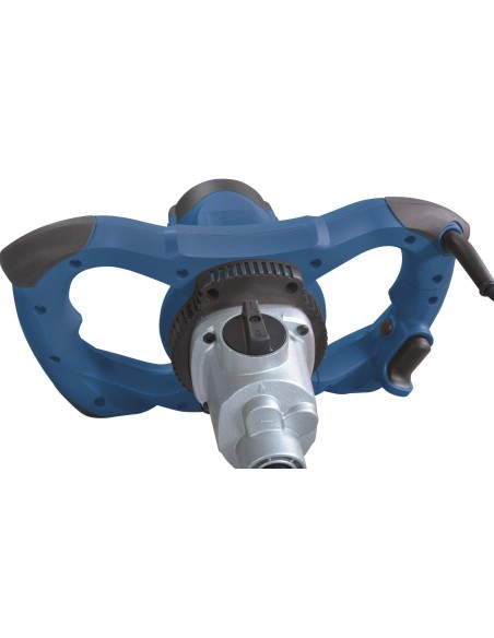 2 - Trapano miscelatore con frusta colla e malta 1200w Scheppach pm1200