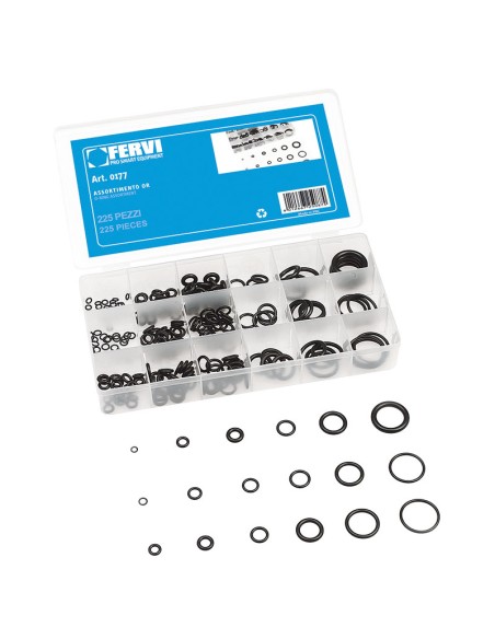 Serie set kit assortimento 110 testine innesto per ingrassatori Fervi 0176