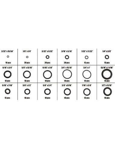 Serie set kit assortimento 110 testine innesto per ingrassatori Fervi 0176