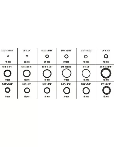2 - Serie set kit assortimento 110 testine innesto per ingrassatori Fervi 0176