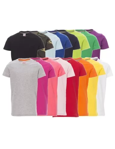 1 - T-shirt manica corta girocollo Payper sunset kids cotone bambino bambina ragazza