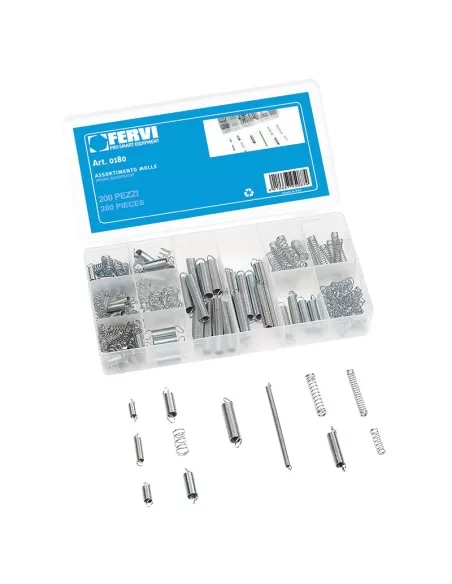 1 - Serie set kit assortimento anelli elastici seeger Fervi 0179