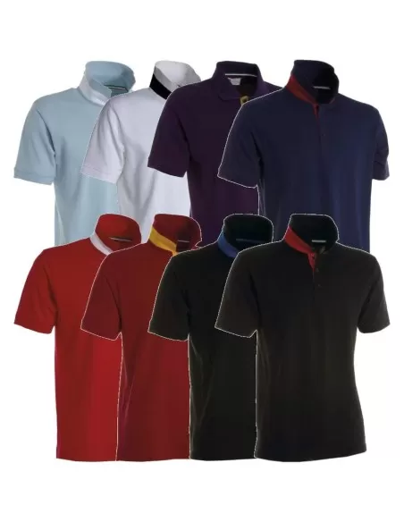 Polo manica corta Payper team maglia juventus inter milan roma lazio cotone uomo