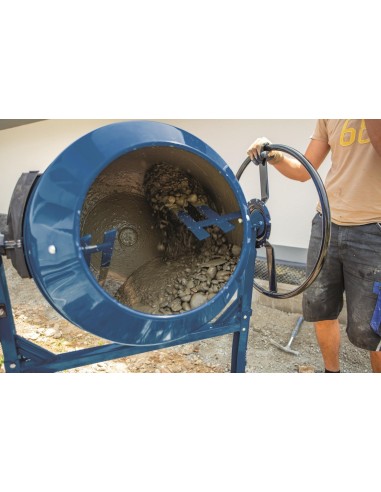Betoniera elettrica 160lt 650w Scheppach mix160 per malta calcestruzzo e cemento