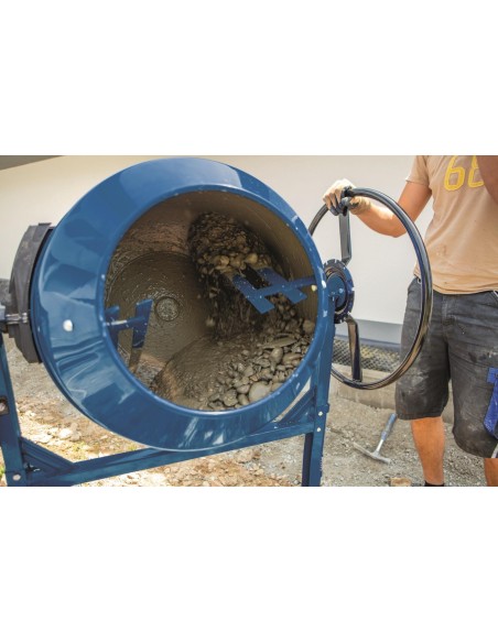 Betoniera elettrica 160lt 650w Scheppach mix160 per malta calcestruzzo e cemento