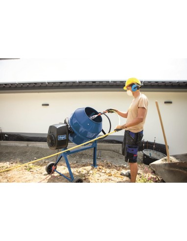 Betoniera elettrica 160lt 650w Scheppach mix160 per malta calcestruzzo e cemento