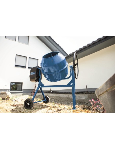 Betoniera elettrica 160lt 650w Scheppach mix160 per malta calcestruzzo e cemento