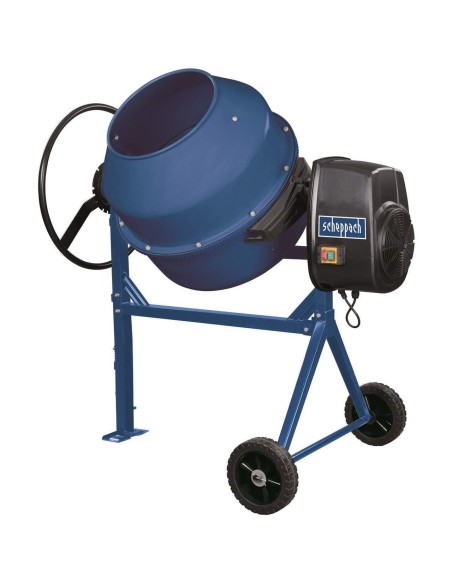 Betoniera elettrica 180lt 800w Scheppach mix180 per malta calcestruzzo e cemento