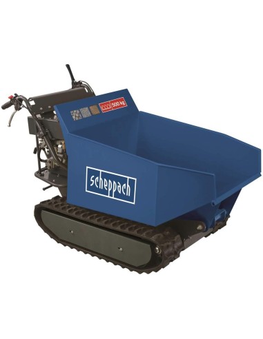 Motocarriola cingolata a benzina 500kg 199cc con dumper Scheppach dp5000