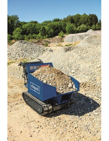 Motocarriola cingolata a benzina 500kg 199cc con dumper Scheppach dp5000
