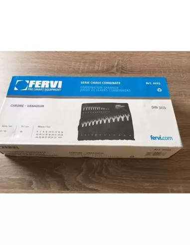 4 - Set kit 25 pz chiavi combinate metriche fisse e stella 6 - 32 mm Fervi 0223