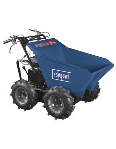 Motocarriola a ruote 4x4 a benzina 196cc 300kg Scheppach dumper dp3000