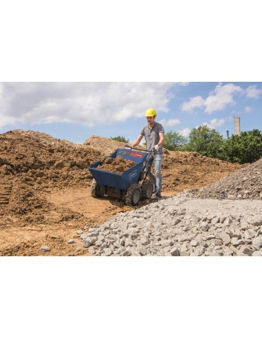 Motocarriola a ruote 4x4 a benzina 196cc 300kg Scheppach dumper dp3000