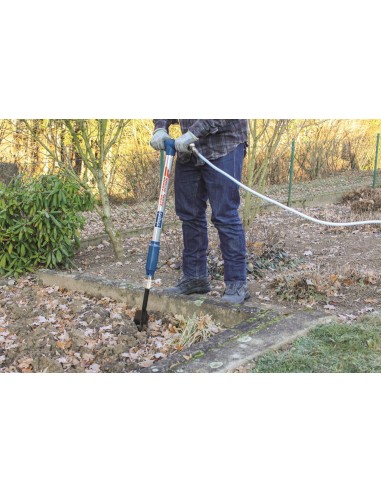 Vanga multifunzione pneumatica Scheppach Aero Spade con accessori e scalpelli