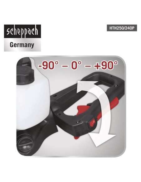 5 - Tagliasiepi a scoppio lama da 80cm 25,4cc Scheppach hth250/240p
