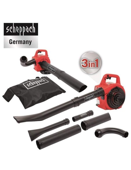 1 - Soffiatore a scoppio Scheppach lbh2600p con aspiratore e trituratore