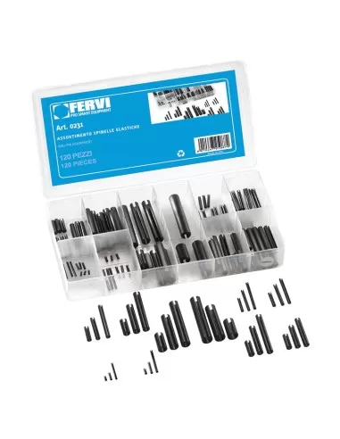 1 - Serie set kit assortimento spine elastiche Fervi 0231