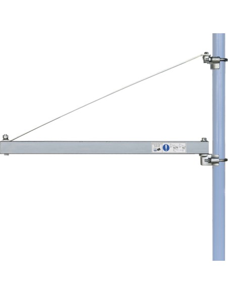 Supporto braccio asta a bandiera per paranco 75 cm 300 kg Fervi 0236