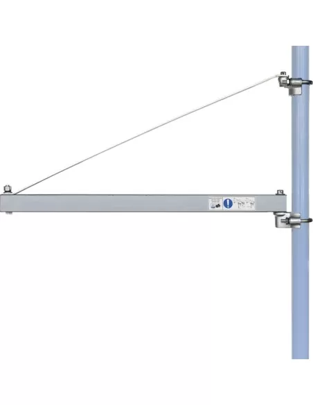 Supporto braccio asta a bandiera per paranco 75 cm 300 kg Fervi 0236