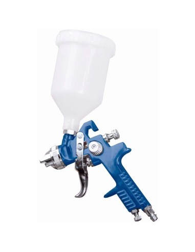 Pistola aerografo verniciatura ugello 1.4 mm con serbatoio superiore Scheppach