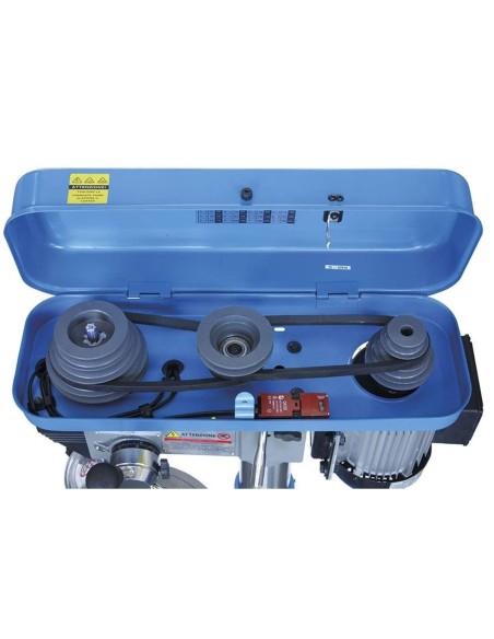 2 - Trapano a colonna da banco con trasmissione a cinghia 650w Fervi 0012