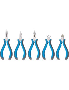 Set 5 mini pinze tronchesi becco x elettronica di precisione Fervi 0020