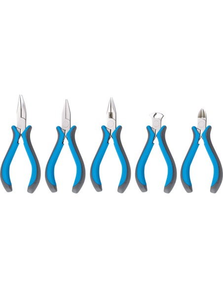 Set 5 mini pinze tronchesi becco x elettronica di precisione Fervi 0020